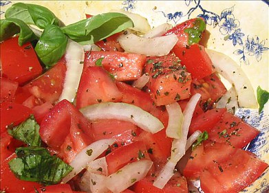 Сицилийский салат из помидоров